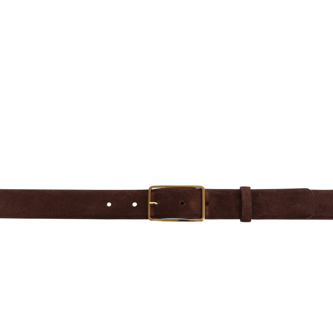 Chocolate brown suede belt