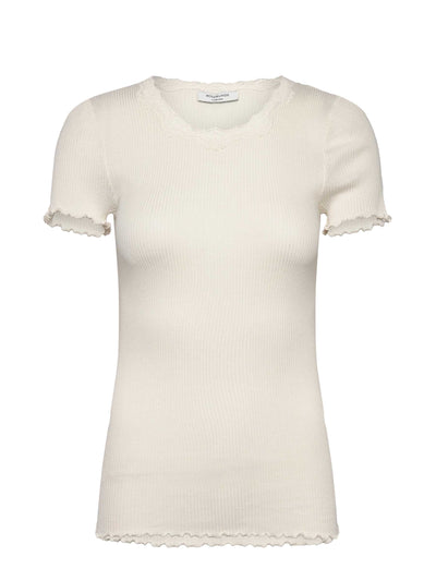 Beatha short sleeve regular O neck in new white