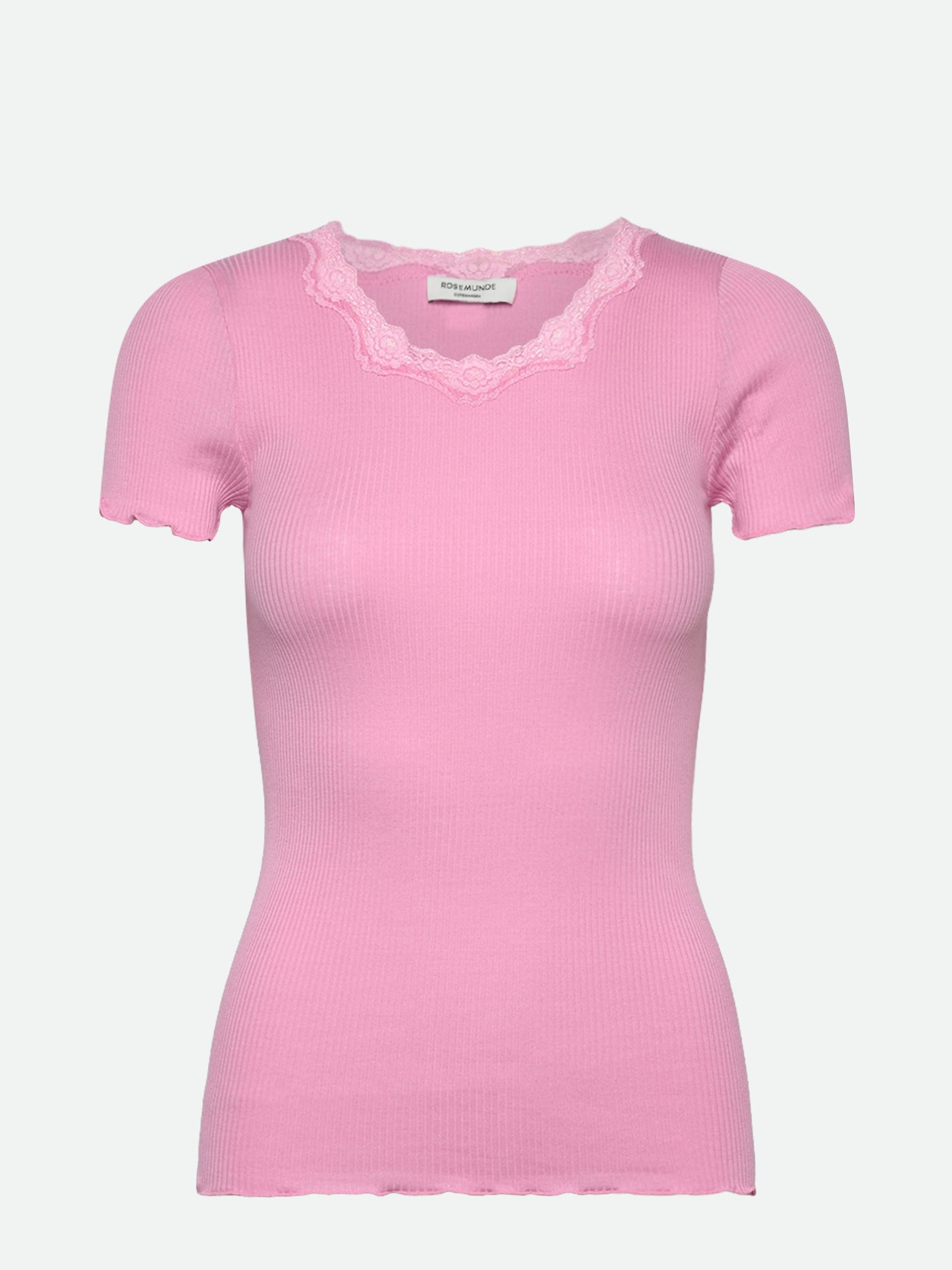 Beatha short sleeve regular O neck in prism pink