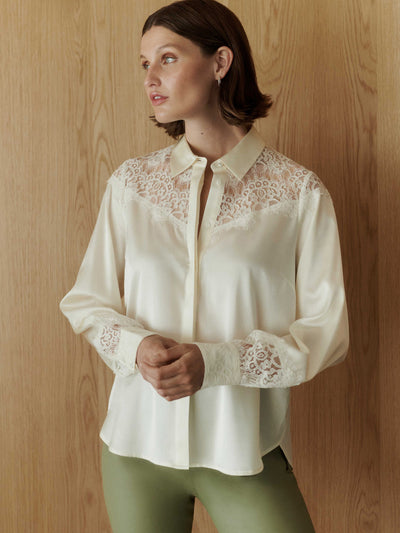 Jade long sleeve lace shirt