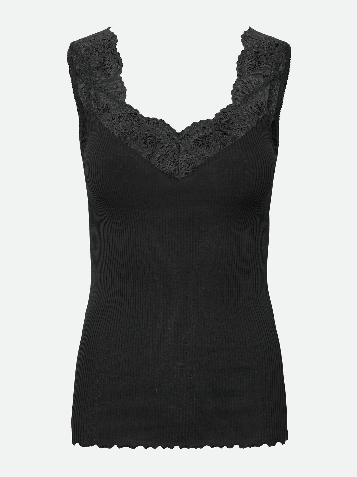 Beatha sleeveless lace top in black