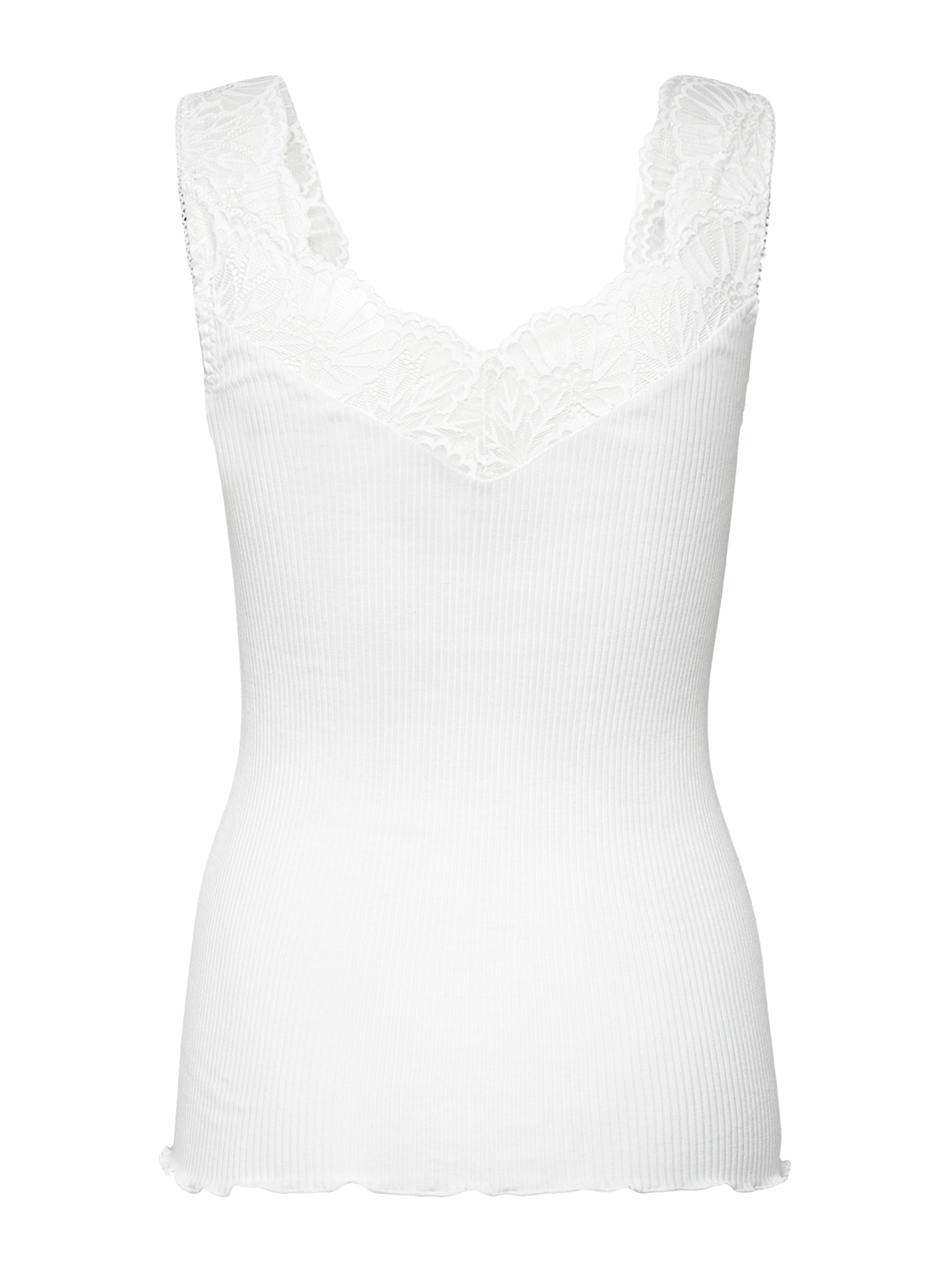 Beatha sleeveless lace top in white