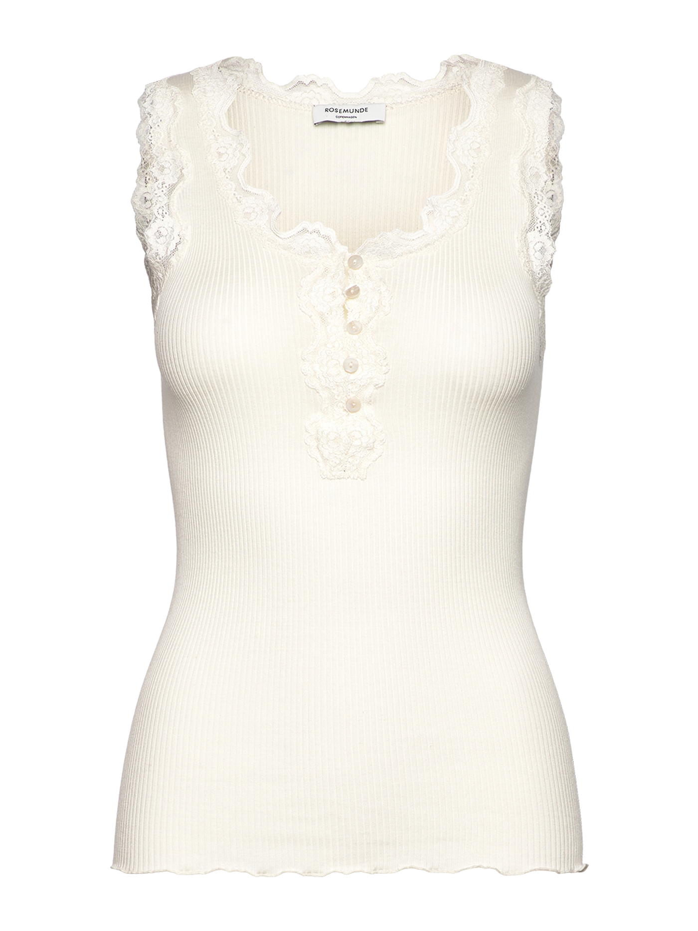 Beatha sleeveless button camisole in new white