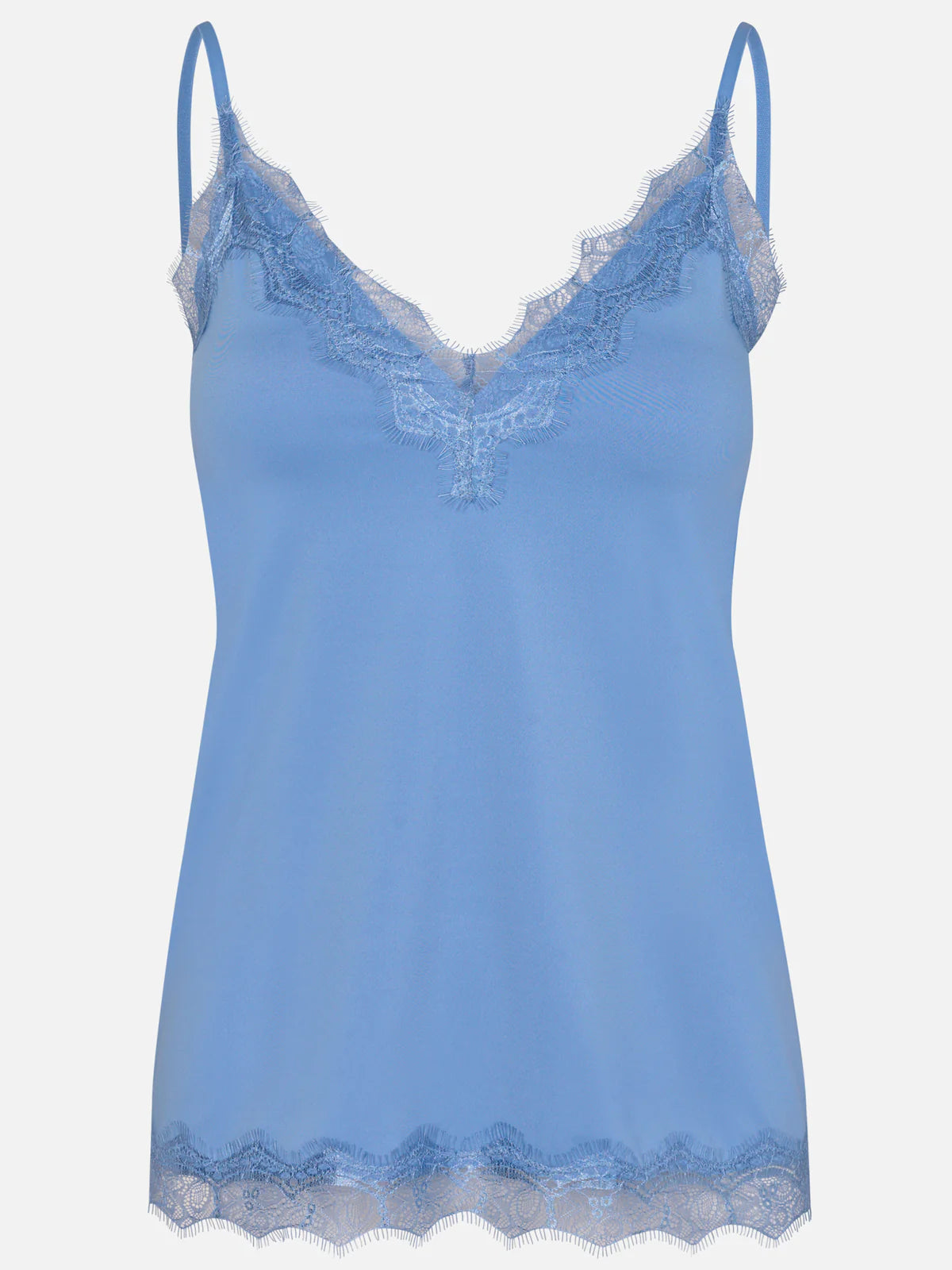 Stretch strap top in blue heaven