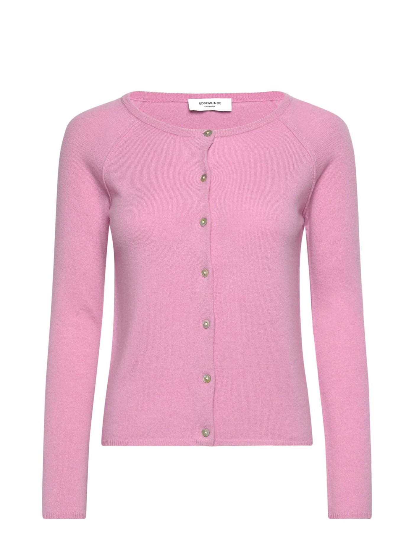 Laica long sleeve O neck raglan cardigan in prism pink