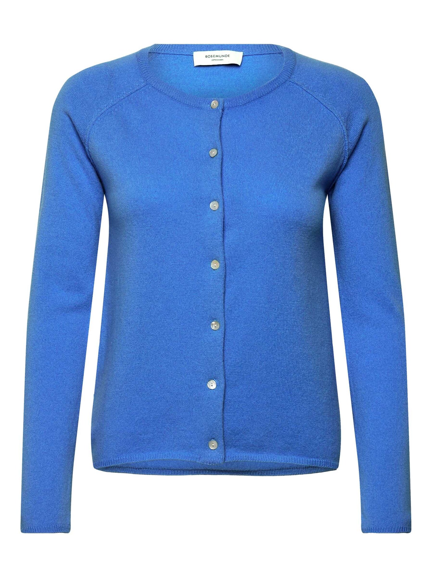 Laica long sleeve O neck raglan cardigan in french blue