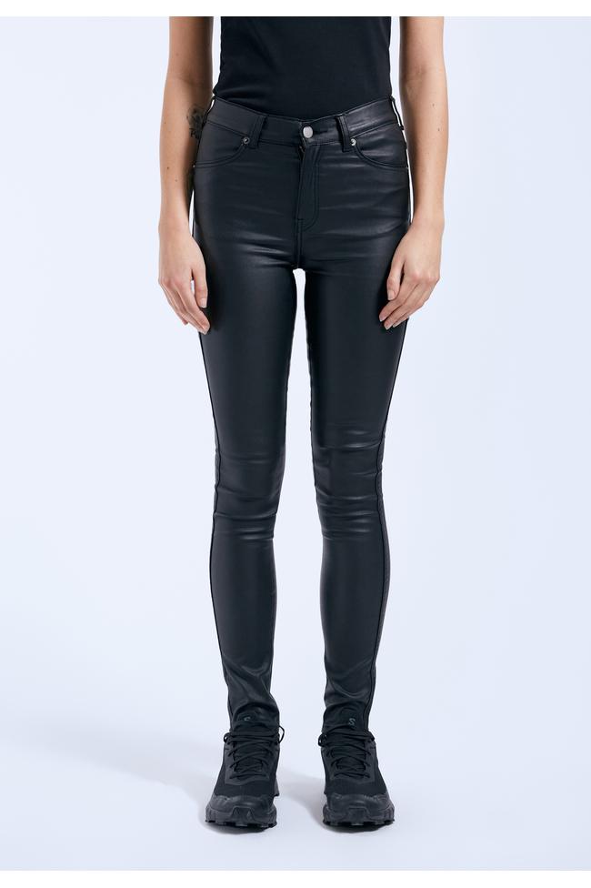 Lexy black metal skinny jeans