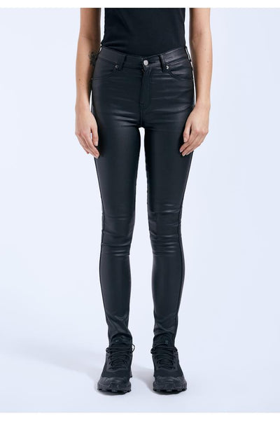 Lexy black metal skinny jeans