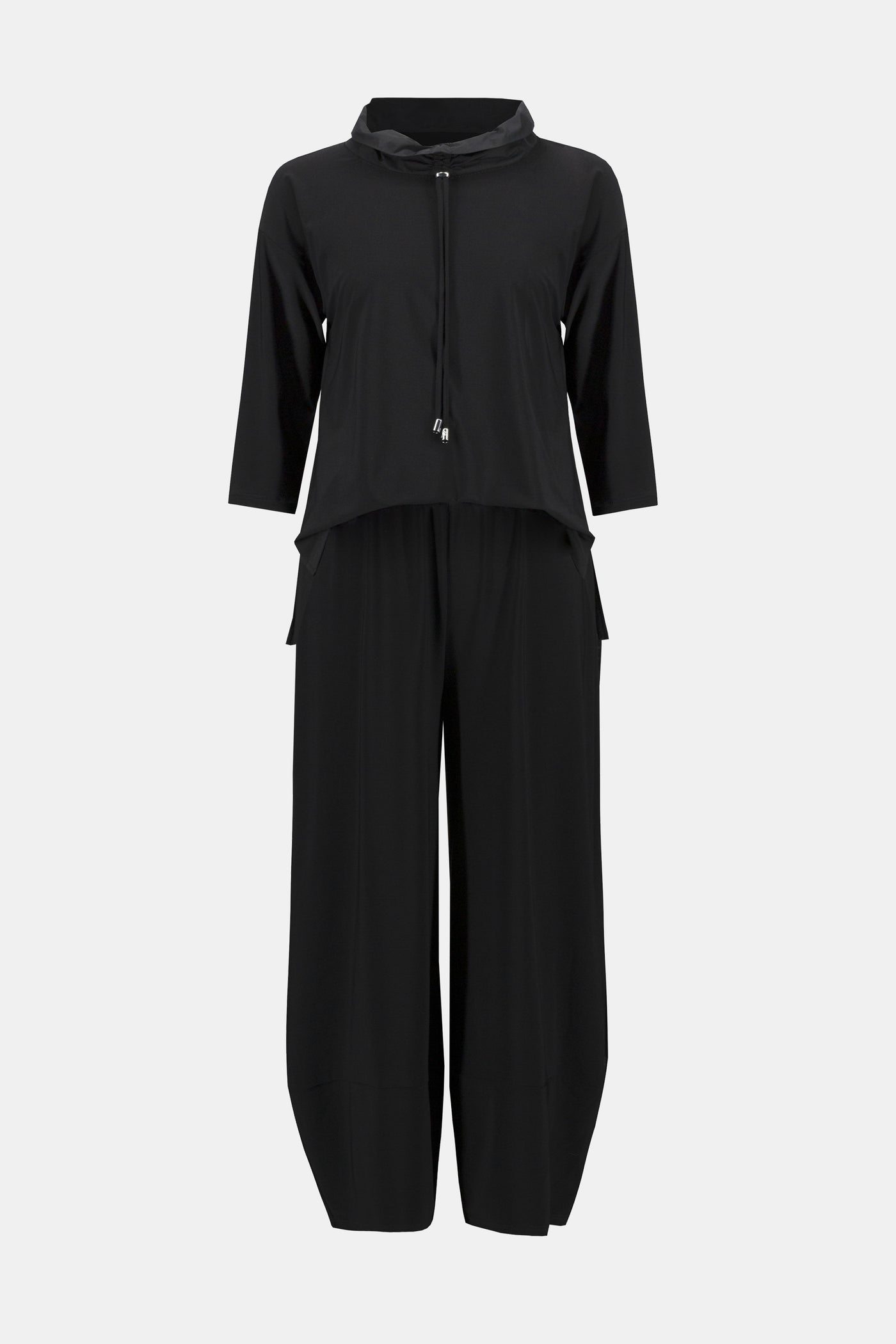 Silky knit cropped jumpsuit