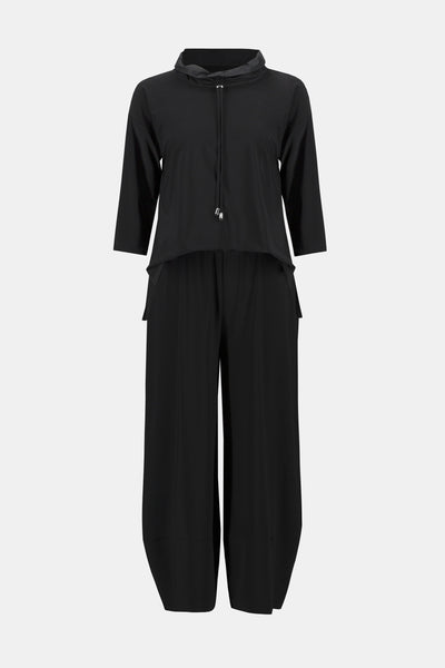 Silky knit cropped jumpsuit