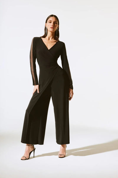 Silky knit culotte jumpsuit