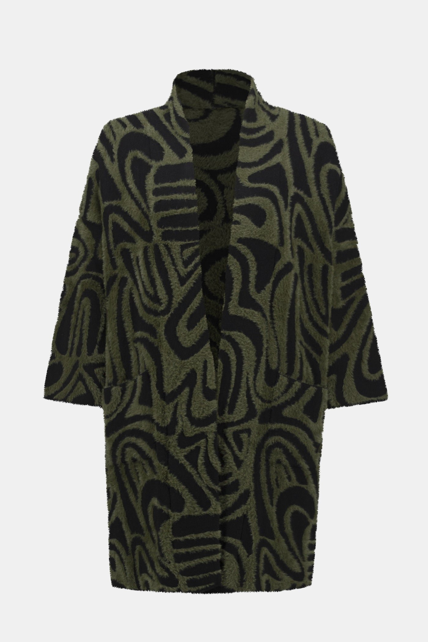 Embossed jacquard knit cover up