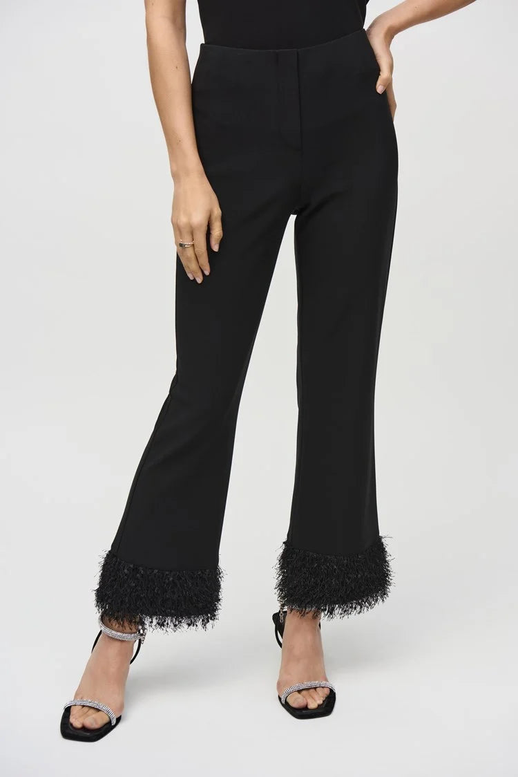 Silky knit flared pants