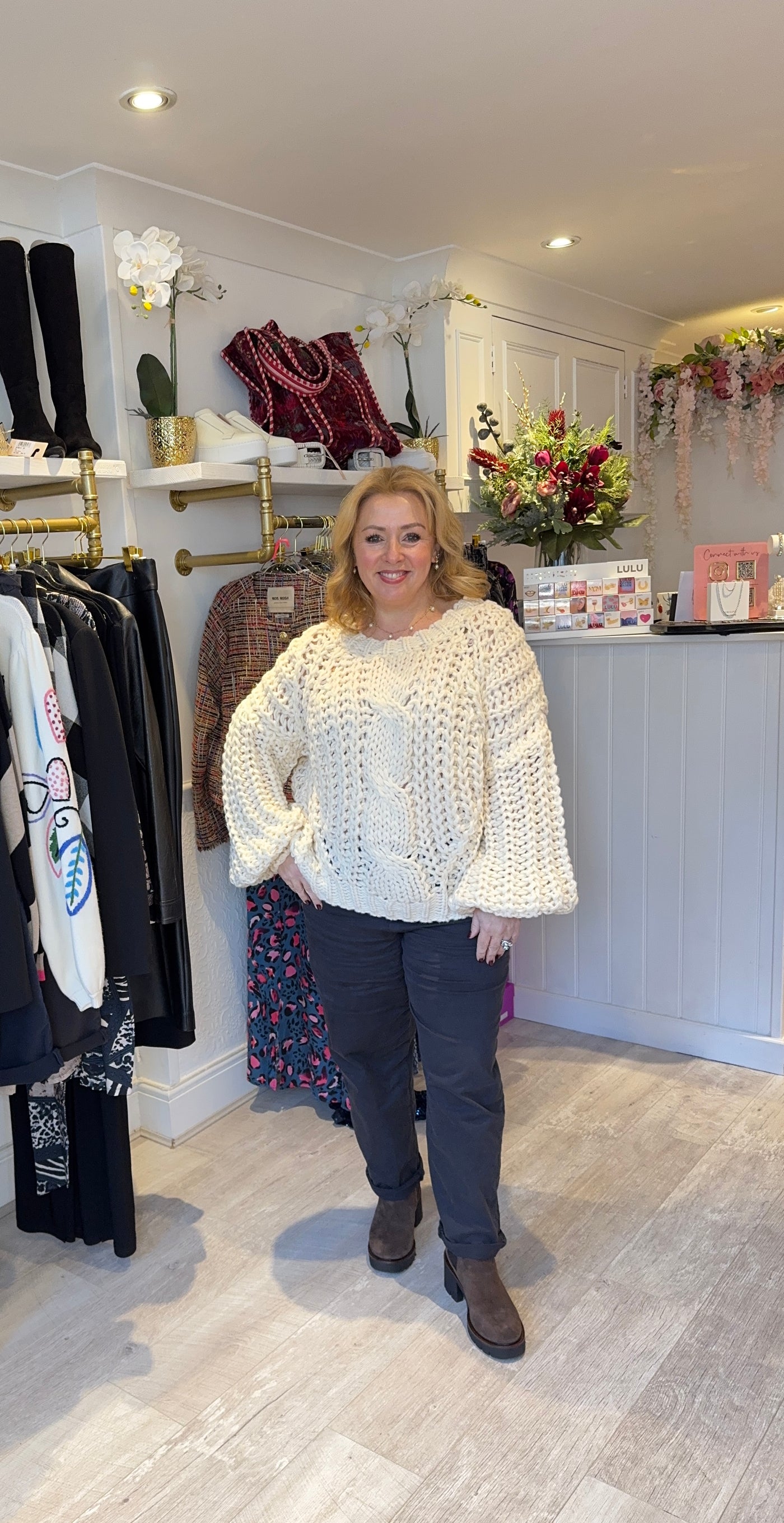 Chunky knit jumper