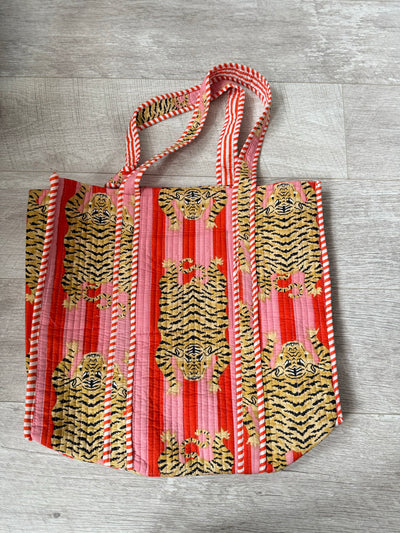 Cotton quilted tote bag