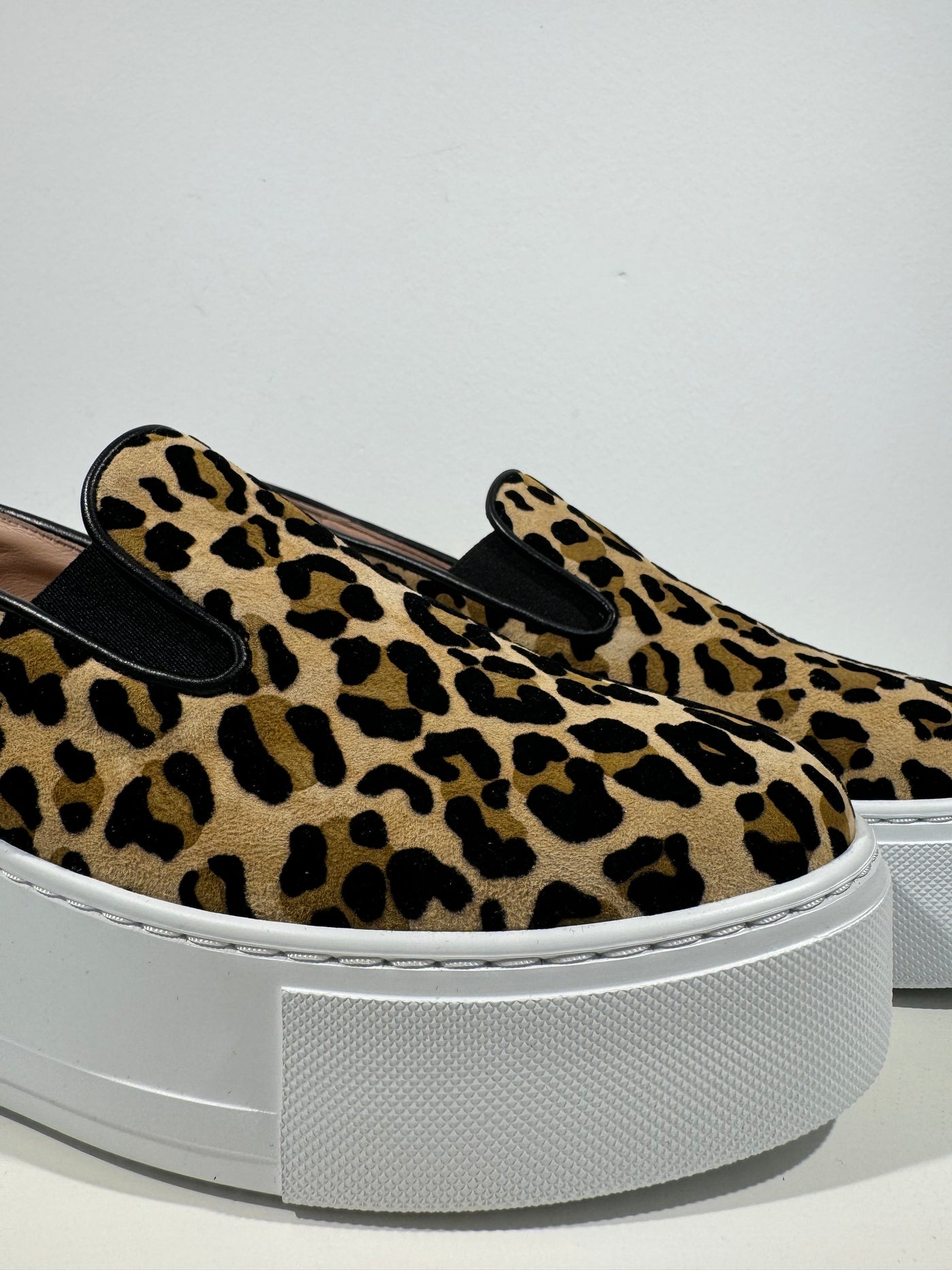 Leopard print Slip on trainers