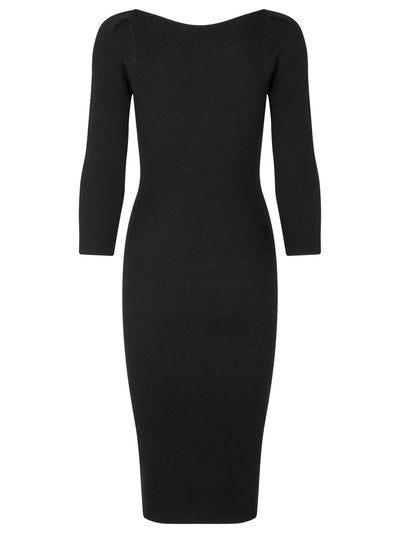 Black body con wool mix dress