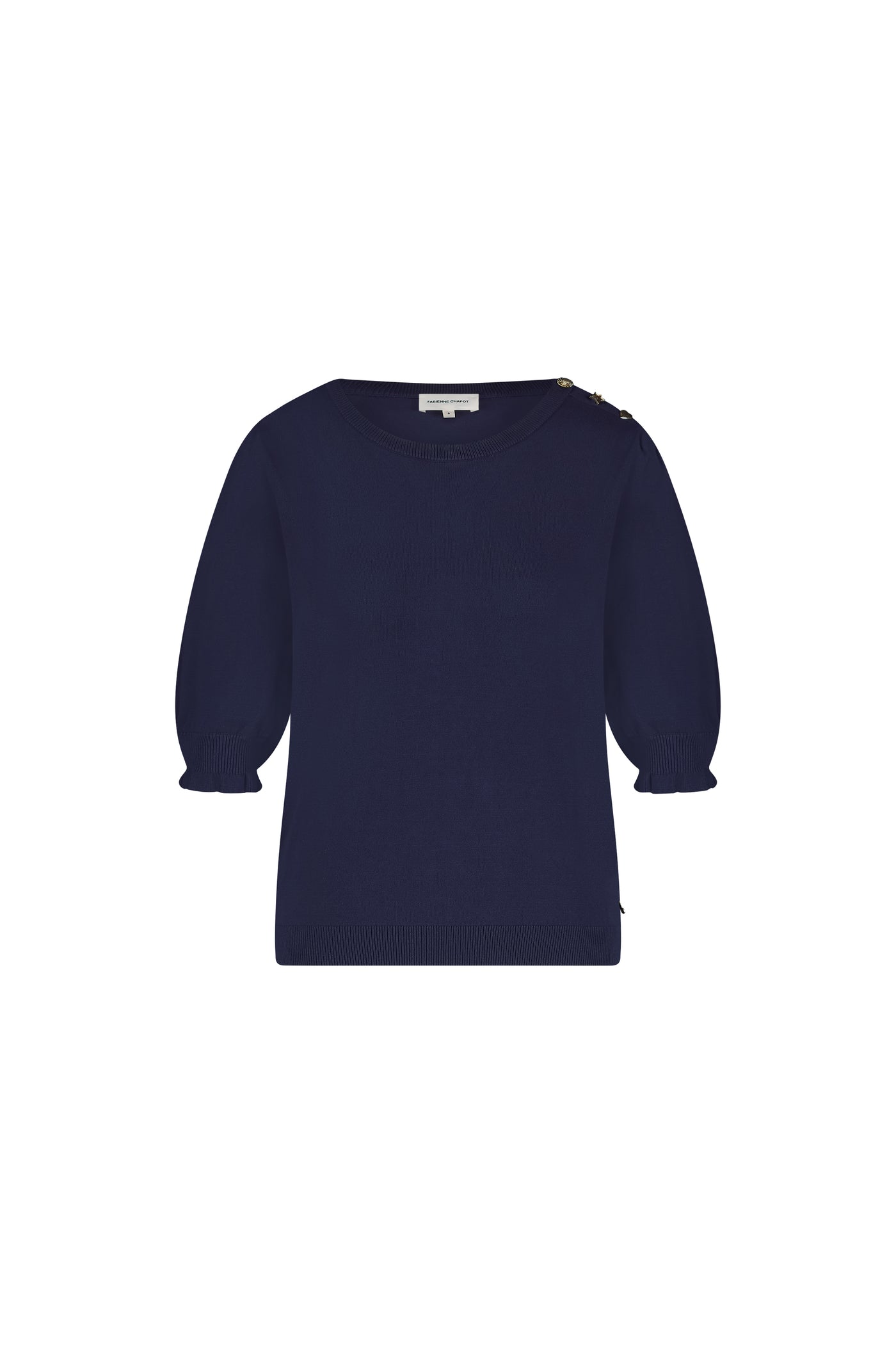 Molly short sleeve pullover in Midnight blue