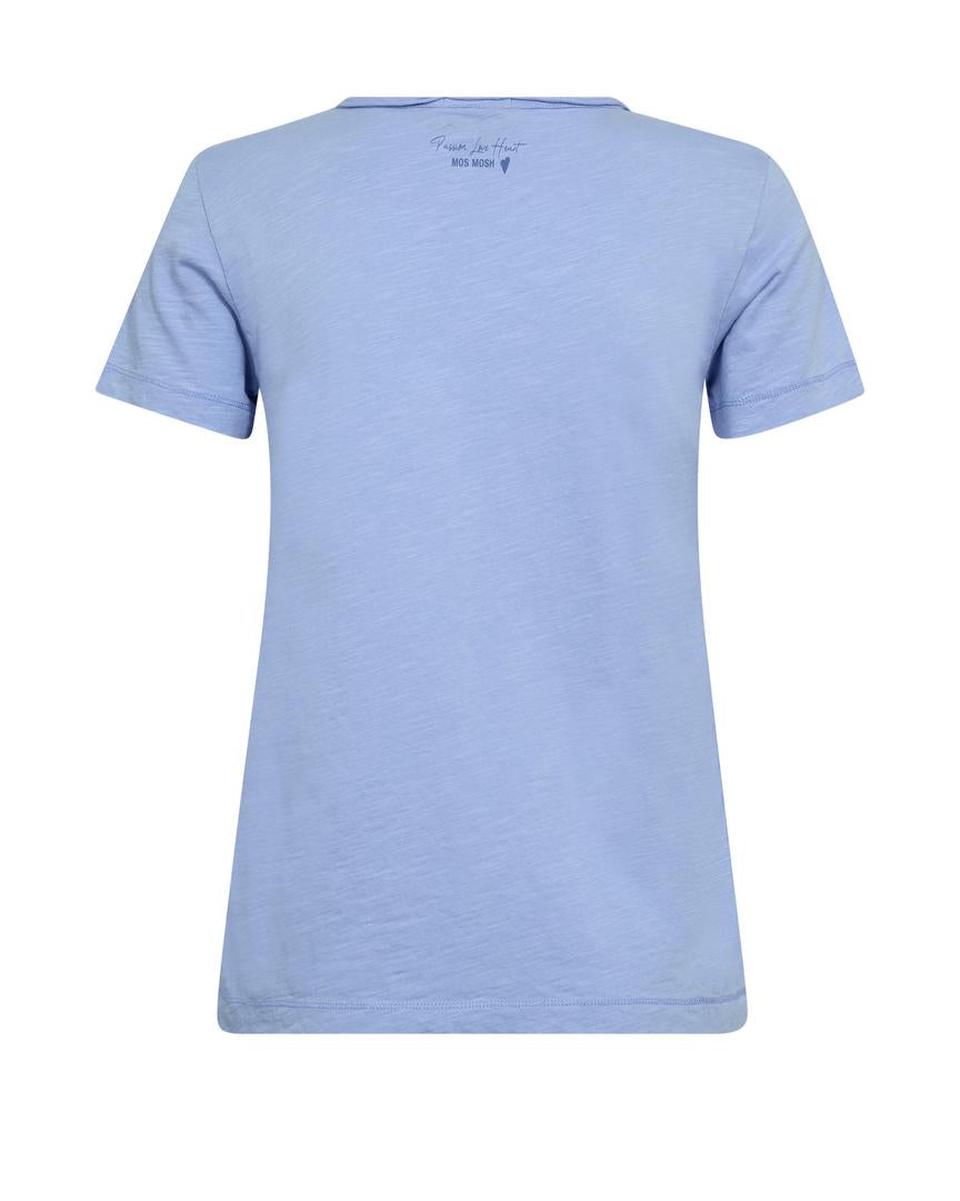 Astin basic tee in hydrangea blue