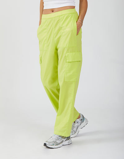 Acid green cargo pants