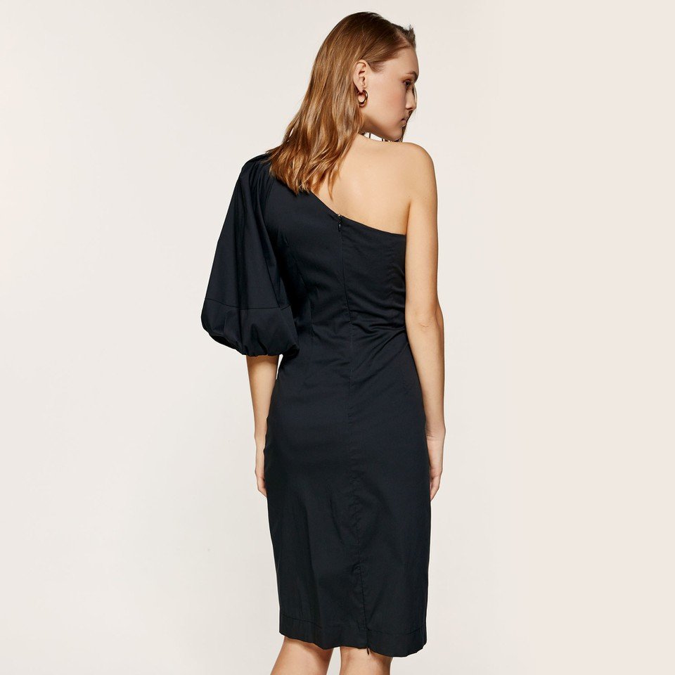 One shoulder structured dress